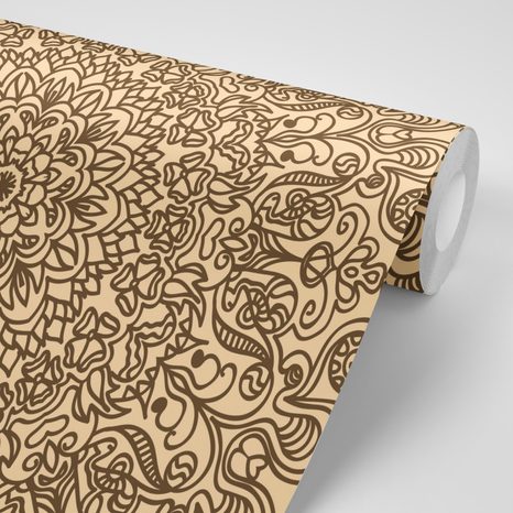 TAPETA ORNAMENT S MOTIVEM KVĚTIN - TAPETY FENG SHUI - TAPETY