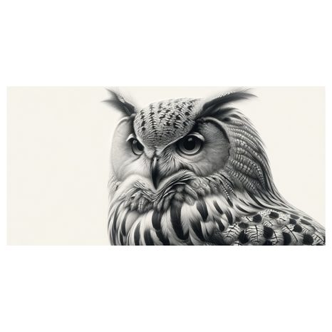 WANDBILD MAJESTÄTISCHE EULE - BILDER VON VÖGELN - BILDER