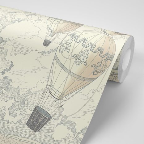 TAPETE WELT AUS DER PERSPEKTIVE - TAPETEN IMITATION VON ÖLGEMÄLDE - TAPETEN