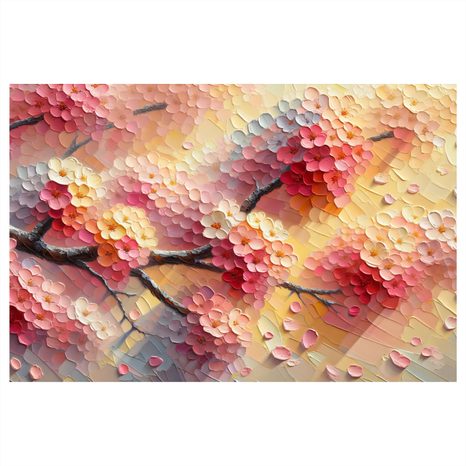 WANDBILD BLÜTEN IN PASTELLFARBEN - BILDER BLUMEN - BILDER