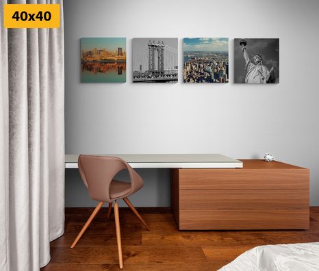 SET OBRAZŮ NEW YORK V ZAJÍMAVÉM PROVEDENÍ - SESTAVY OBRAZŮ - OBRAZY