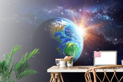 SELBSTKLEBENDE TAPETE BLAUER PLANET ERDE - SELBSTKLEBENDE TAPETEN - TAPETEN