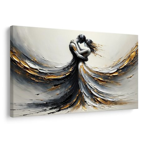 OBRAZ MILUJÍCÍ PÁR V POHYBU - OBRAZY LÁSKA - OBRAZY