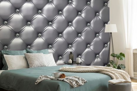 TAPETA ANTRACITOVÁ ELEGANCE KŮŽE - TAPETY S IMITACÍ KŮŽE - TAPETY