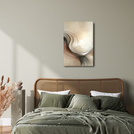 TABLOU LINII ELEGANTE PRINTRE NORI - TABLOURI FORME ABSTRACTE - TABLOURI