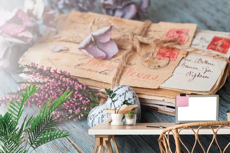 FOTOTAPETA NOSTALGIČNI LISTI - VINTAGE IN RETRO TAPETE - TAPETE