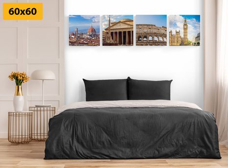 SET OBRAZŮ OSLNIVÁ MĚSTA - SESTAVY OBRAZŮ - OBRAZY