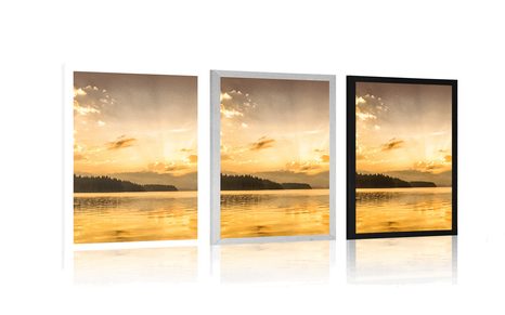 POSTER – RIFLESSO DEL LAGO DI MONTAGNA - NATURA - POSTER