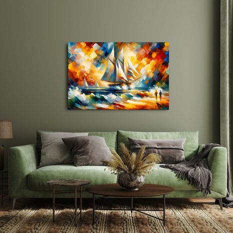 OBRAZ PLACHETNICE V ZÁŘI SLUNCE - OBRAZY MOŘE A PLÁŽ - OBRAZY