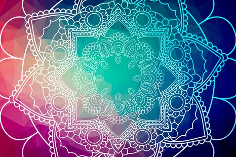 SAMOLEPIACA TAPETA PASTELOVÁ MANDALA - SAMOLEPIACE TAPETY - TAPETY