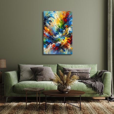 OBRAZ VÍR ENERGIE A BAREV - ABSTRAKTNÍ OBRAZY - OBRAZY