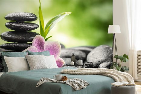 PAPIER PEINT PANORAMIQUE ADHÉSIF – COMPOSITION ZEN MÉDITATIVE - PAPIERS PEINTS - 🔥 VENTE TOTALE