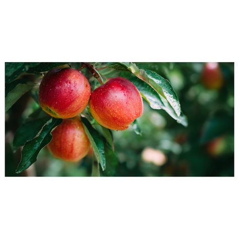 OBRAZ KAPKY ROSY NA JABLKÁCH - OBRAZY JÍDLA A NÁPOJE - OBRAZY