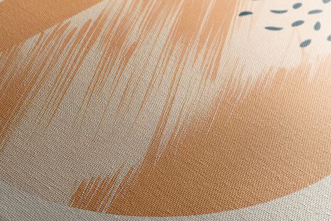 WANDBILD ELEGANTE KREISE PEACH FUZZ - WANDBILDER ABSTRAKTE FORMEN - BILDER