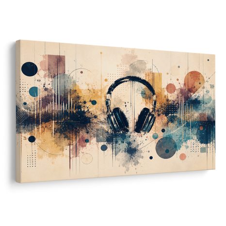 WANDBILD MUSIKALISCHE ENERGIE UND KREATIVITÄT - MUSIKBILDER - BILDER