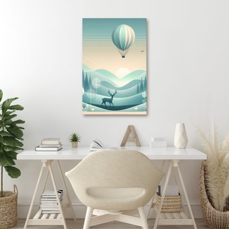 OBRAZ JELEŇ V MODREJ KRAJINE - OBRAZY JELENE - OBRAZY