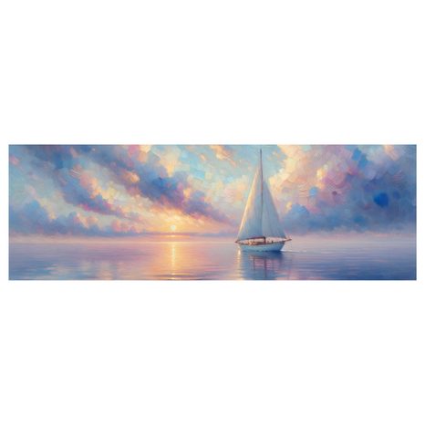 WANDBILD RUHIGE OZEANFAHRT - BILDER MEER UND STRAND - BILDER