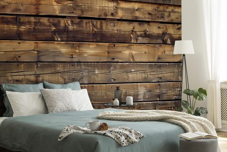 CARTA DA PARATI – IMITAZIONE LEGNO MODERNO IN MARRONE - CARTA DA PARATI - 🔥 SVENDITA TOTALE