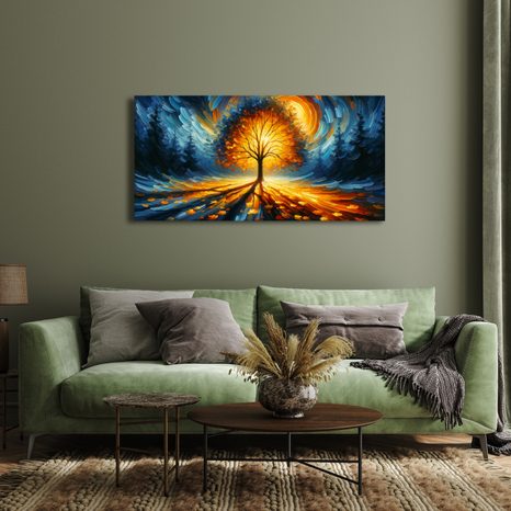 OBRAZ STROM ŽIVOTA V MAGICKÉM SVĚTLE - OBRAZY STROMY ŽIVOTA - OBRAZY