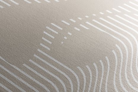 QUADRO SU TELA – MOTIVO UNICO DELL'ARCOBALENO MID-CENTURY - QUADRI ASTRATTO - STAMPE E QUADRI