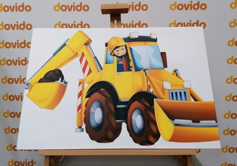 TABLOU EXCAVATOR PENTRU COPII - TABLOURI PENTRU COPII - TABLOURI