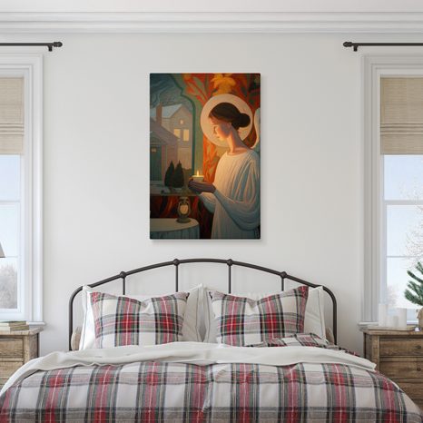 OBRAZ SVÁTEČNÍ ANDĚLSKÉ SVĚTLO - VÁNOČNÍ A ZIMNÍ OBRAZY - PICTURES