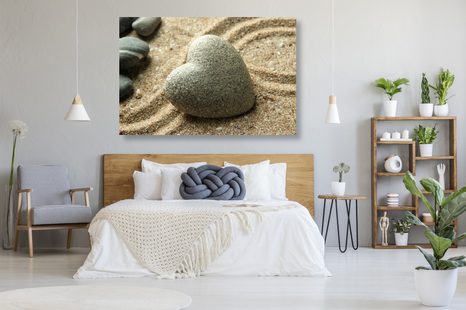 OBRAZ KAMENNÉ SRDCE - OBRAZY FENG SHUI - OBRAZY