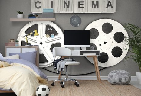 SAMOLEPÍCÍ TAPETA FILMOVÁ ČERNOBÍLÁ PÁSKA - SAMOLEPÍCÍ TAPETY - TAPETY