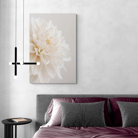 WANDBILD WEISSE BLÜTENBLÄTTER - BILDER BLUMEN - BILDER