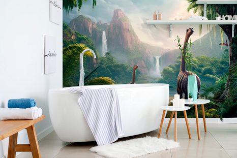 TAPETA NEODHALENÁ ZEMĚ DINOSAURŮ - FANTASY TAPETY - TAPETY