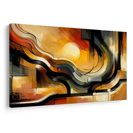 OBRAZ MODERNÍ SLUNEČNÍ HARMONIE - OBRAZY VÝCHOD A ZÁPAD SLUNCE - OBRAZY