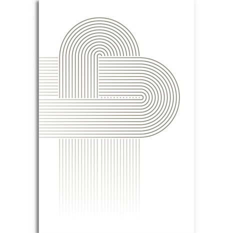 OBRAZ SPOJENÉ DÚHY MID-CENTURY - ABSTRAKTNÉ OBRAZY - OBRAZY