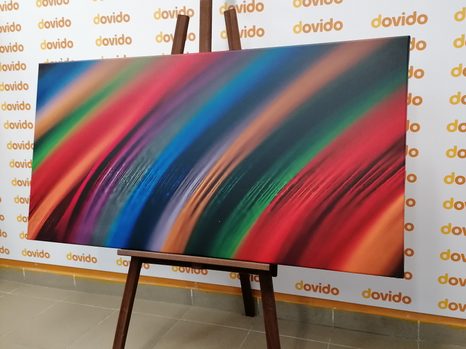 OBRAZ DETAIL FAREBNÉHO MATERIÁLU - ABSTRAKTNÉ OBRAZY - OBRAZY