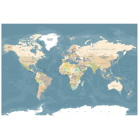 TAPETA ŠTÝLOVÁ VINTAGE MAPA SVETA - TAPETY MAPY - TAPETY