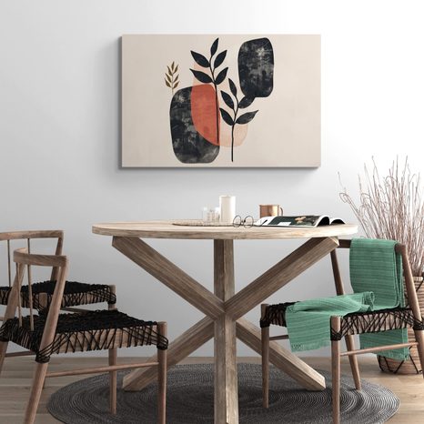 QUADRO SU TELA – JAPANDI NATURA MORTA CON FOGLIE - STAMPE E QUADRI - 🔥 SVENDITA TOTALE