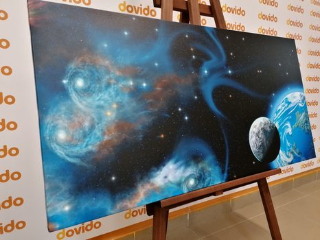 WANDBILD UNENDLICHE GALAXIE - BILDER VON UNIVERSUM UND STERNEN - BILDER