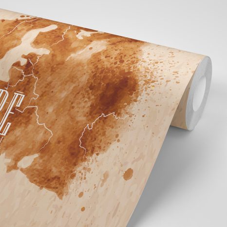 CARTA DA PARATI – MAPPA RETRÒ DELL'EUROPA - CARTA DA PARATI MAPPE - CARTA DA PARATI