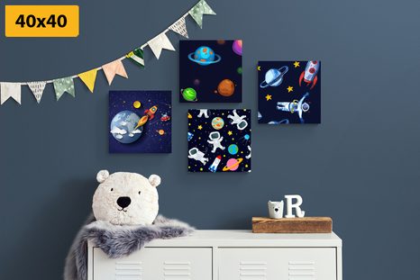 SET OBRAZŮ ZÁHADNÝ VESMÍR - SESTAVY OBRAZŮ - OBRAZY