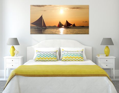 TABLOU APUS DE SOARE DEASUPRA MĂRII - TABLOU NATURĂ ȘI PEISAJE NATURALE - TABLOURI