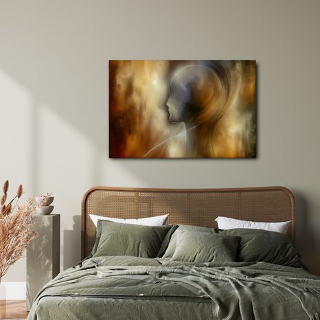 OBRAZ ABSTRAKTNÍ SILUETA V MLZE - ABSTRAKTNÍ OBRAZY - OBRAZY