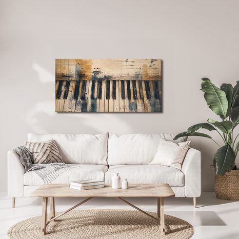 WANDBILD MUSIKALISCHE HARMONIE IN FARBEN - MUSIKBILDER - BILDER