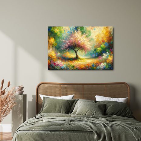 WANDBILD BLÜHENDER BAUM DES LEBENS - BILDER BÄUME DES LEBENS - BILDER