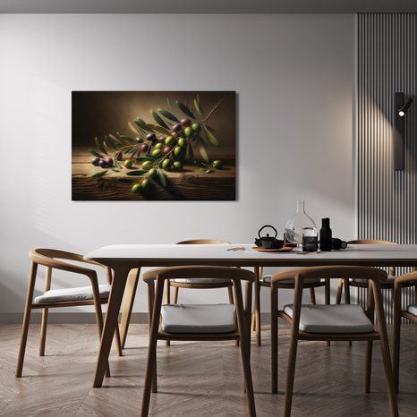 OBRAZ STŘEDOMOŘSKÉ OLIVY - OBRAZY STROMY A LISTY - OBRAZY