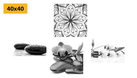 SET OBRAZŮ VŮNĚ KLIDU FENG SHUI - SESTAVY OBRAZŮ - OBRAZY