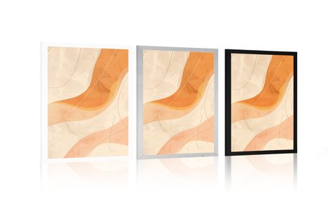 PLAKÁT UMĚLECKÉ LINIE PEACH FUZZ - ABSTRAKTNÍ TVARY - PLAKÁTY