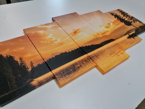 5 RÉSZES KÉP HEGYI TÓ - TERMÉSZET- ÉS TÁJKÉPEK - KÉPEK