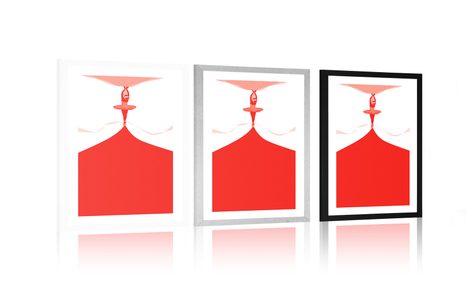 PLAKÁT S PASPARTOU BALETNÍ VYSTOUPENÍ - MOTIVY Z NAŠÍ DÍLNY - PLAKÁTY