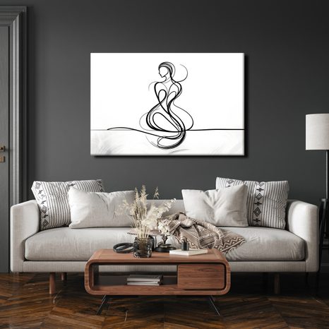 OBRAZ ELEGANTNÍ LINIE ŽENY - OBRAZY ŽENY - OBRAZY