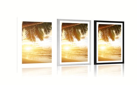 POSTER – ALBA SULLA SPIAGGIA CARAIBICA - NATURA - POSTER