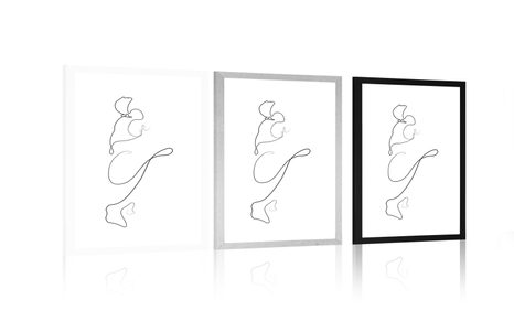 PLAKAT S PASPARTUJEM ZANIMIVE LINIJE - MOTIVI IZ NAŠE DELAVNICE - PLAKATI